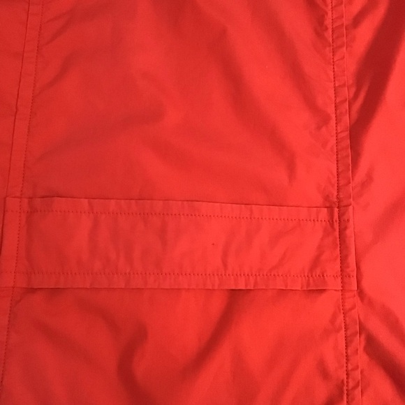 Old Navy Cotton Spring Coral Red Trench Coat, Vintage‎ Y2K, Size XL - Picture 4 of 9